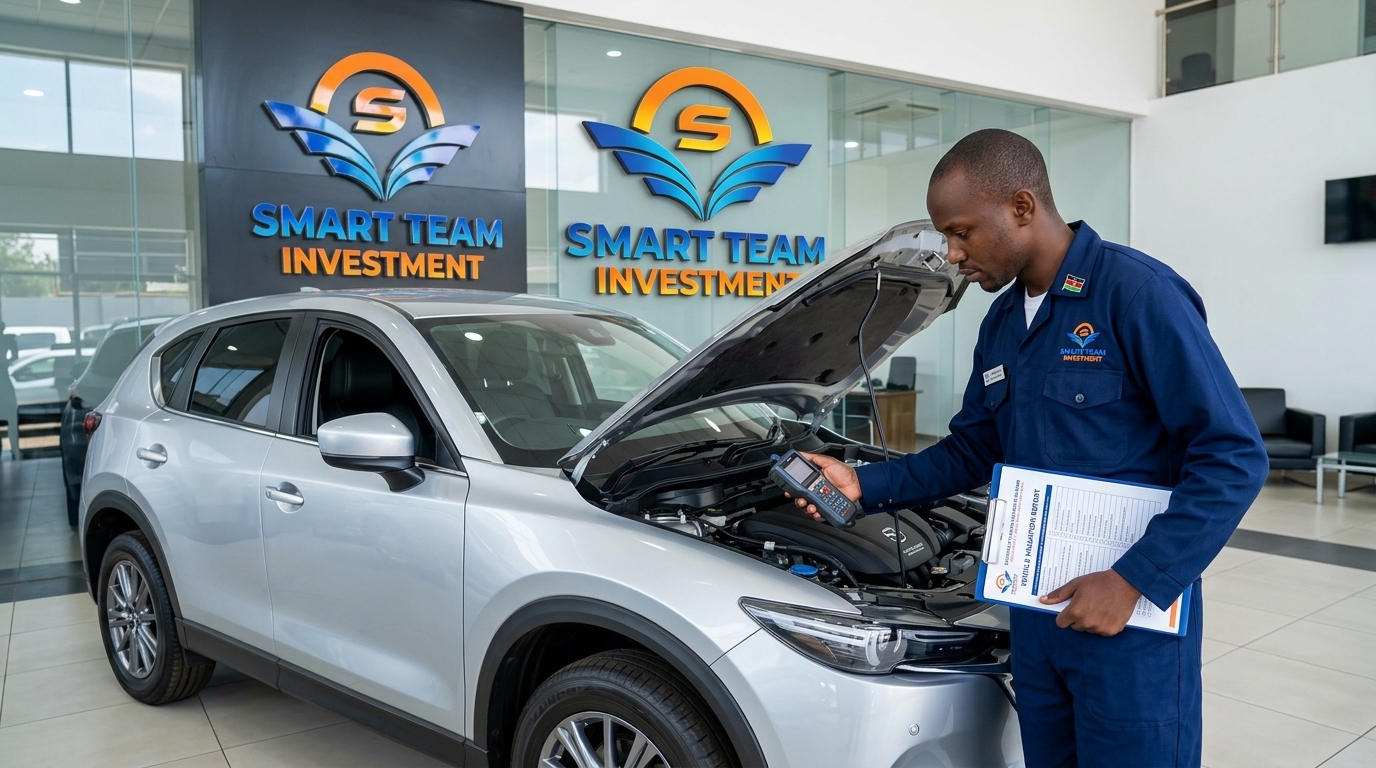 Certified vehicle inspection and official bank valuation on a bank-friendly vehicle at Smart Team Investment