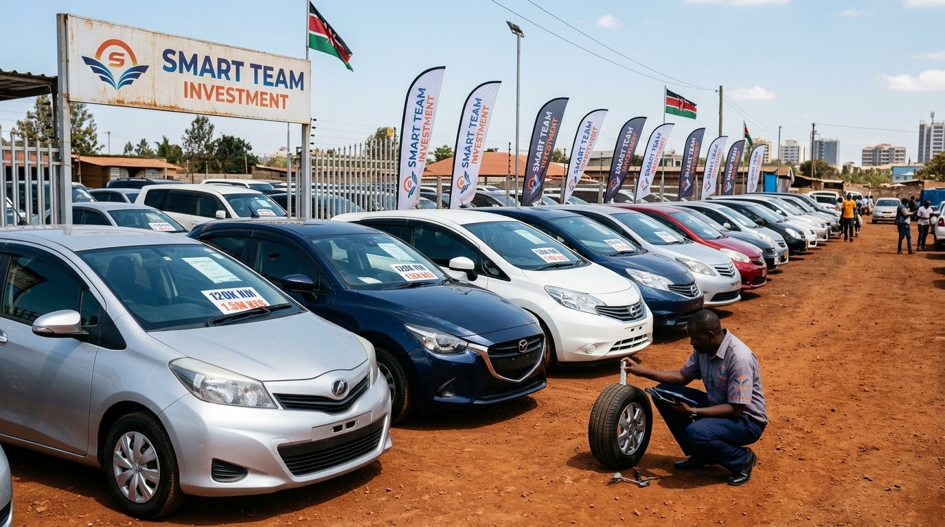 Verified Japanese compact fleet at Smart Team Investment — Toyota Vitz and Nissan Note under KSh 1 Million in Kenya