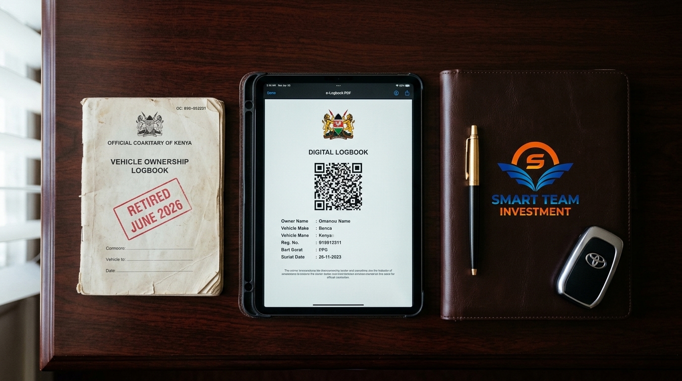 Physical paper logbook vs encrypted digital e-Logbook — the June 2026 NTSA ownership shift at Smart Team Investment